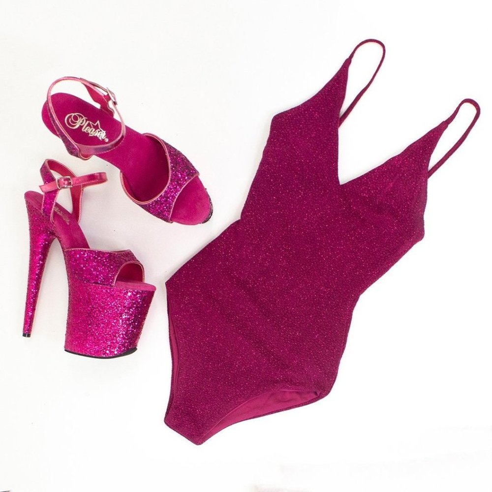 Lunalae Pink Stardust Bodysuit